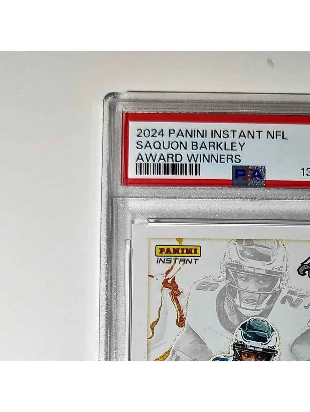 Saquon Barkley 2024 Panini NFL AP Offensive Player of the Year Eagles PSA 9 Mint